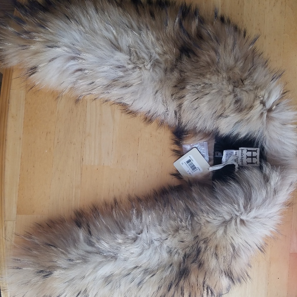 Haute Hippie Racoon Fur Collar